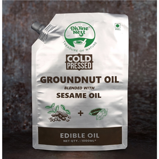 Cold Pressed Groundnut Oil Blended with Sesame oil